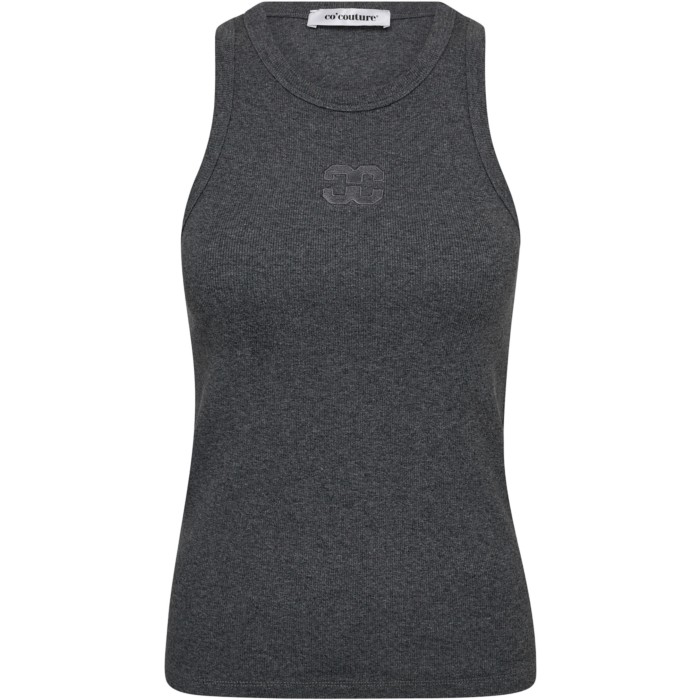 SaharaCC enbroidery tank dark grey