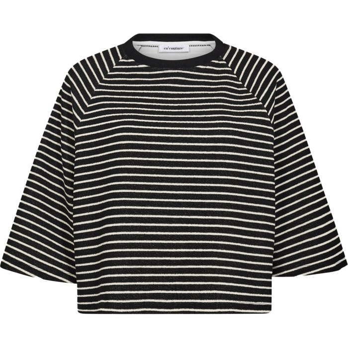 ErinCC stripe tee black-white