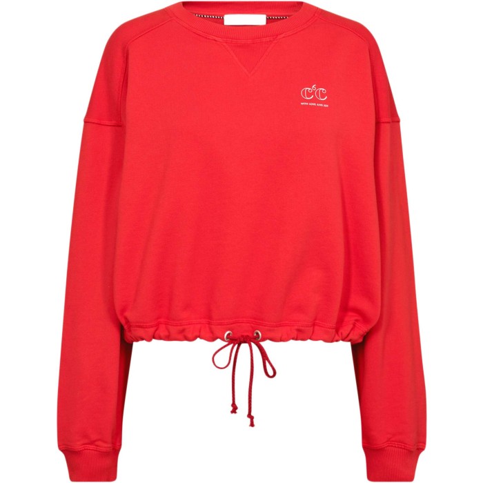 CleanCC crop tie sweat flame