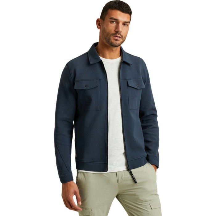 Zip jacket Interlock sweat Sea Storm