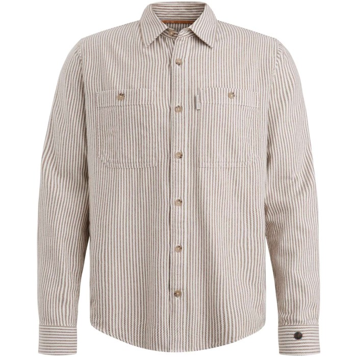 Long Sleeve Shirt Dobby stripe reg Partridge