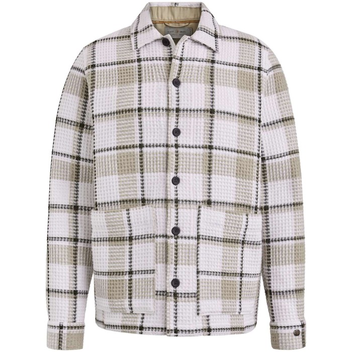 Long Sleeve Shirt YD Dobby Check R Silver Birch