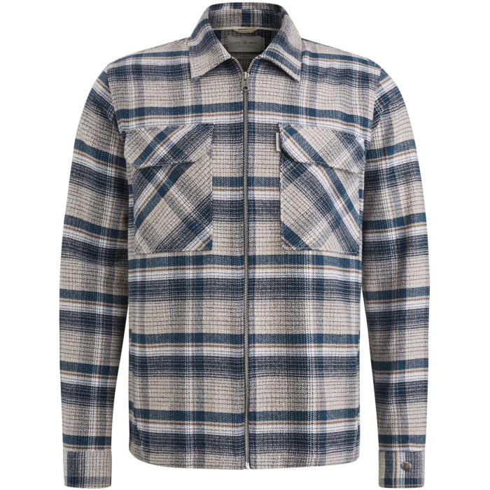 Long Sleeve Shirt Mouline check br Silver Birch