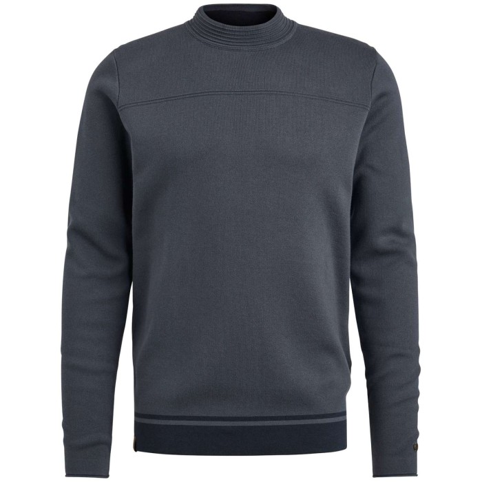 Mock neck cotton modal mockneck ombre blue