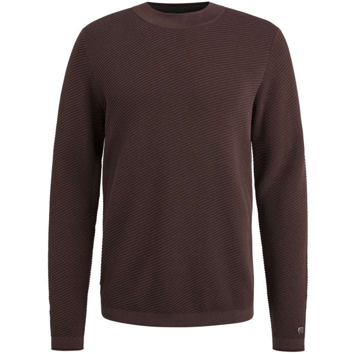 Mock neck cotton modal Coffee Bean