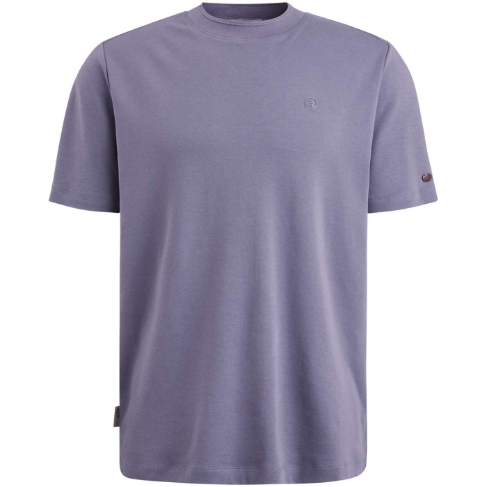 Short sleeve r-neck regular fit in Purple Sage