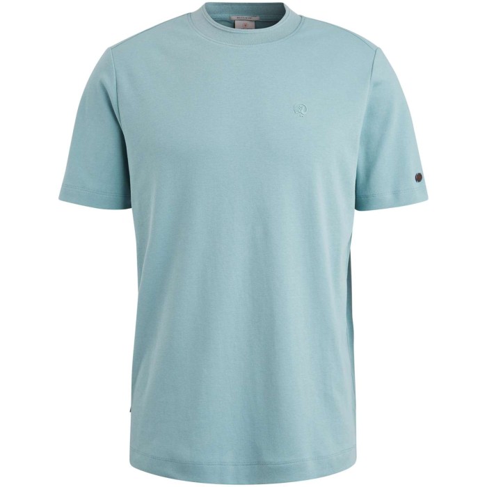 Short sleeve r-neck regular fit in Stone Blue