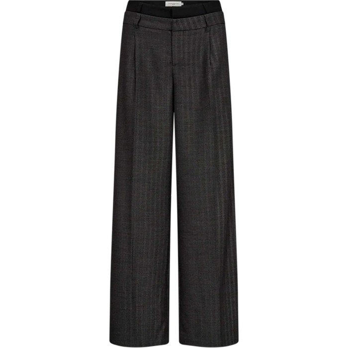 CMtailor mix pants black herringbone