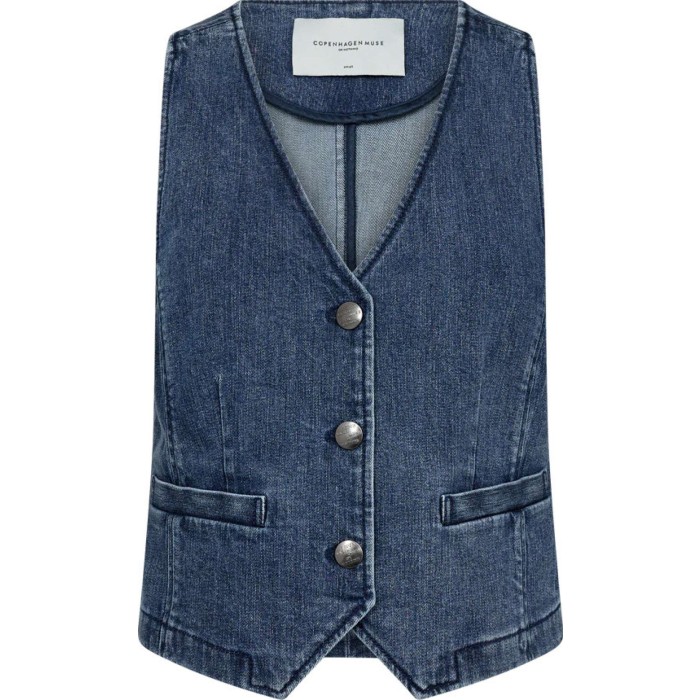 CMJean Waistcoat Denim Blue