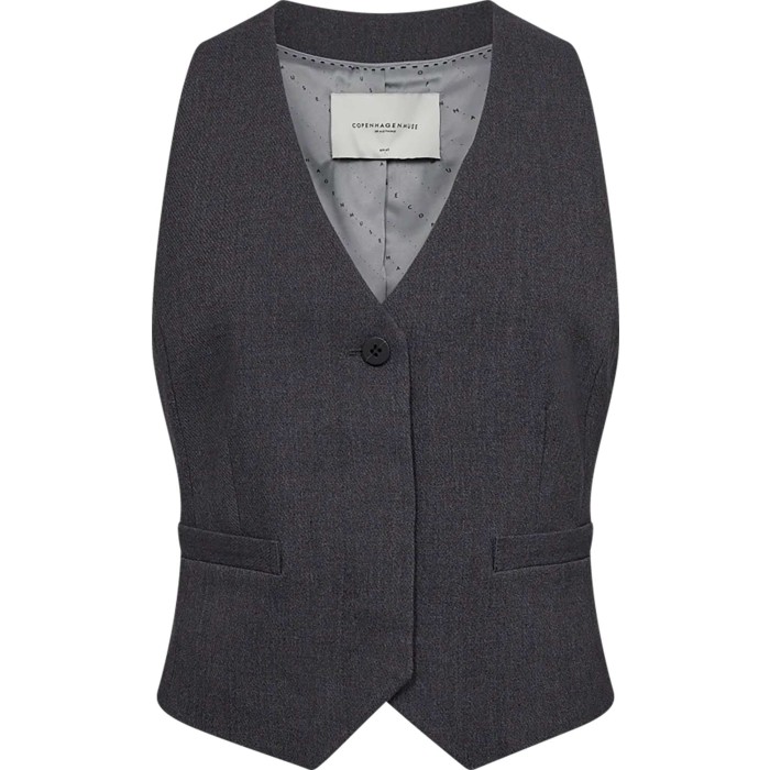 CMTailor Waistcoat Med Grey Melan