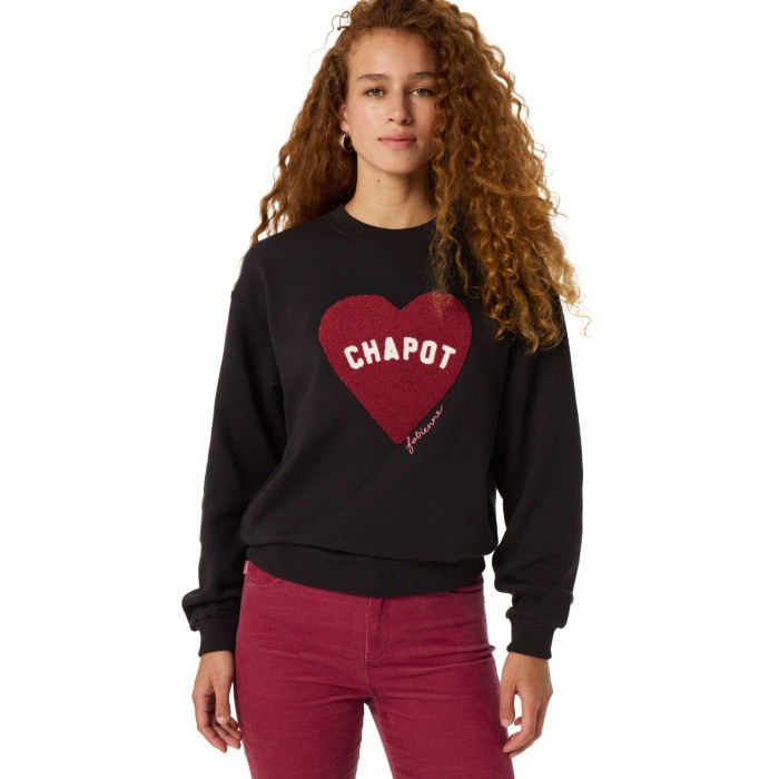 Terry Sport Heart Sweater