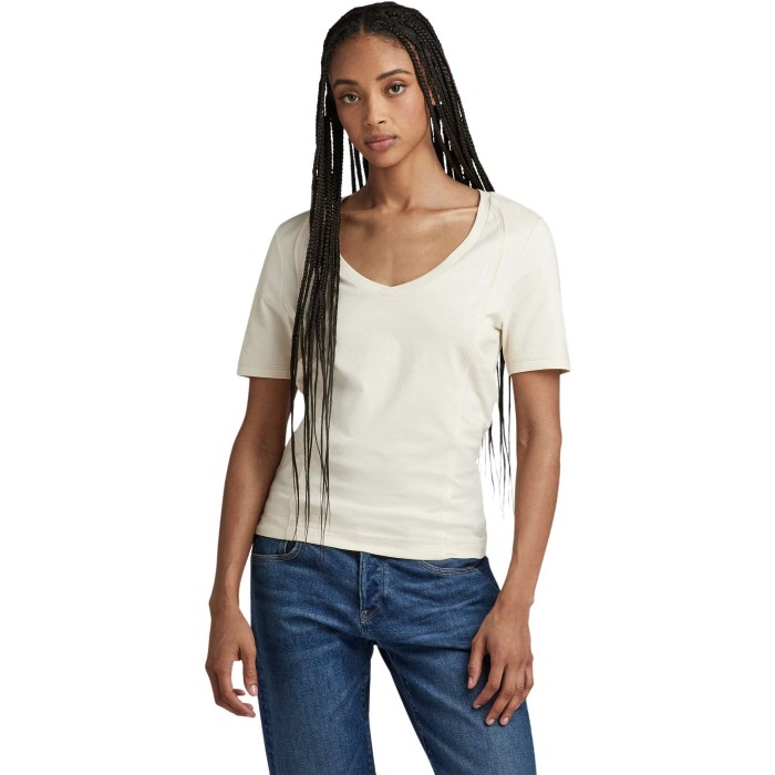 Moto slim u tee wmn ant. white