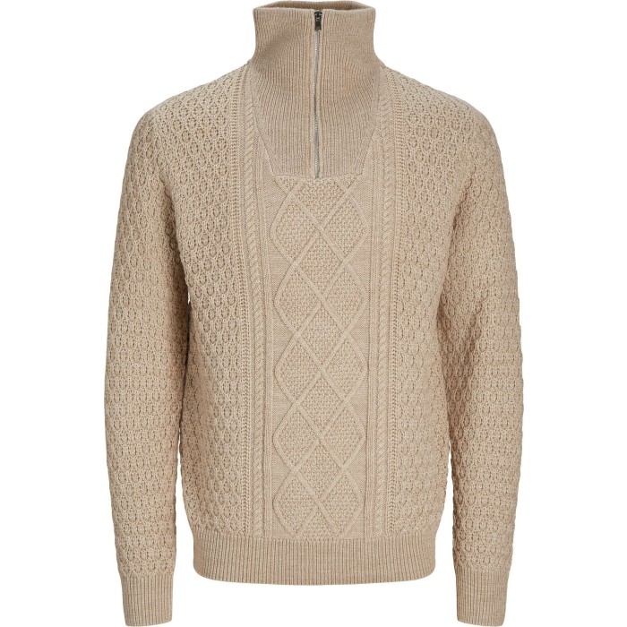 JPRBLUNORTH KNIT HIGH NECK SN Pure Cashmere/Melang