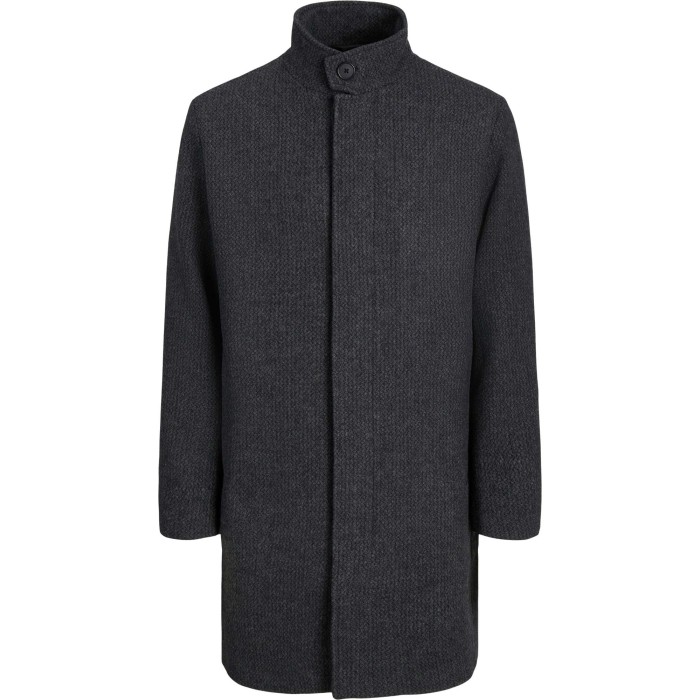 JPRBLAWILSON WOOL COAT SN Black/STRUCTURE