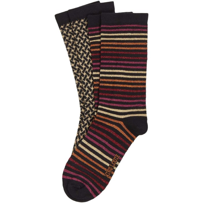 Socks 2-pack Mariani maple orange