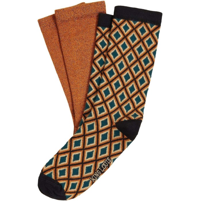 Socks 2-pack Brash maple orange