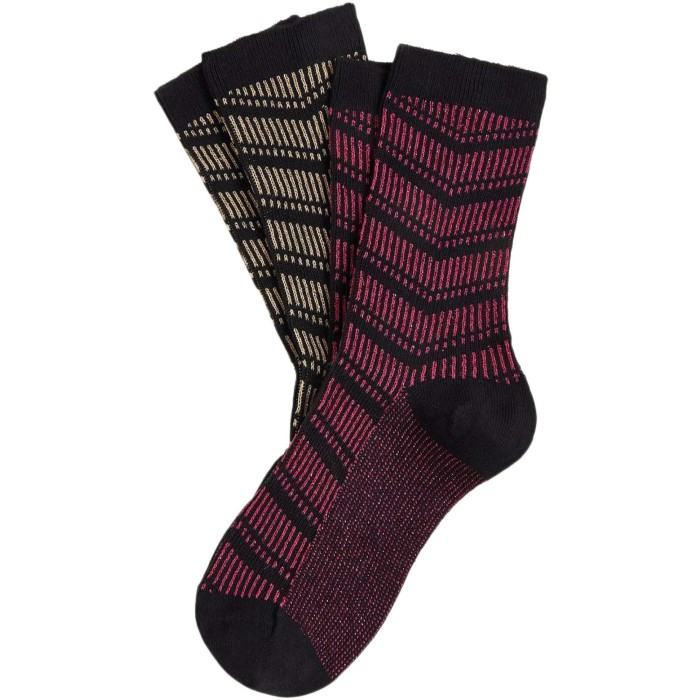 Socks 2-pack Dynasty black