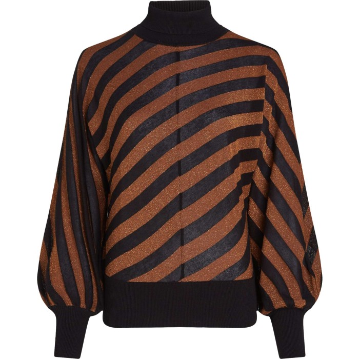 Tina top Spiro stripe copper