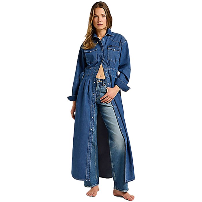 Belted Western dress blue fusion