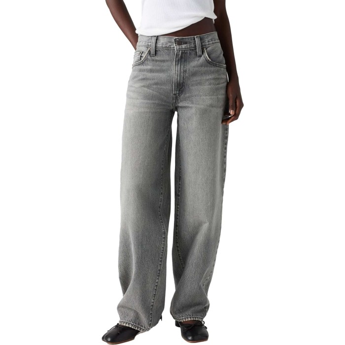 Baggy dad chill at home grey denim