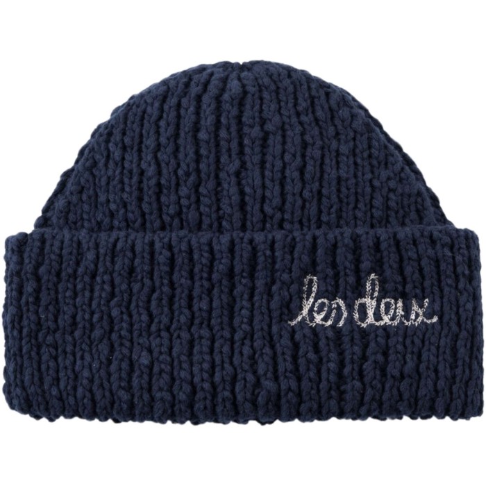 Errol Cotton Beanie dark navy