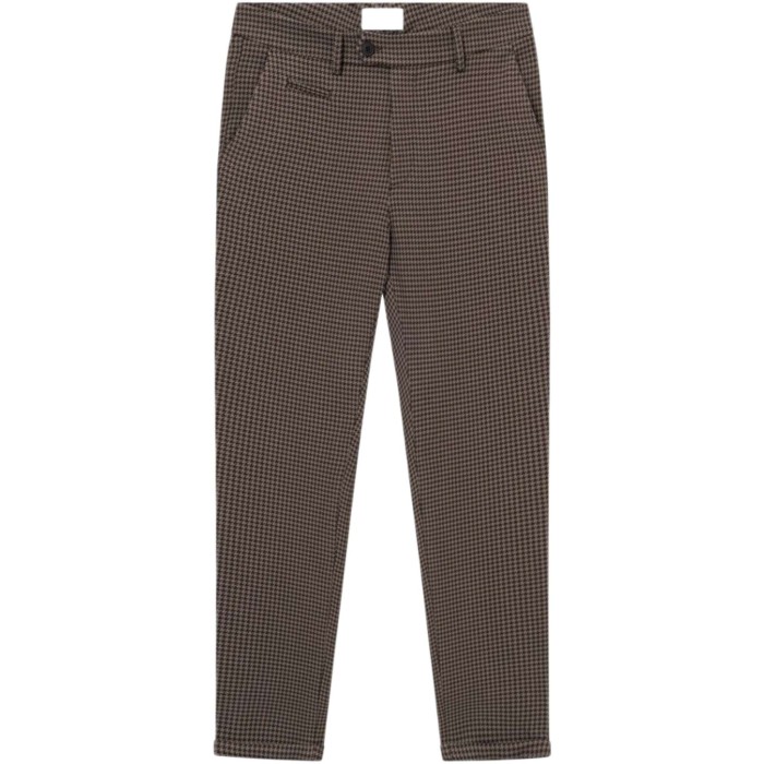 Como Hounstooth suit Pants Mountain Grey