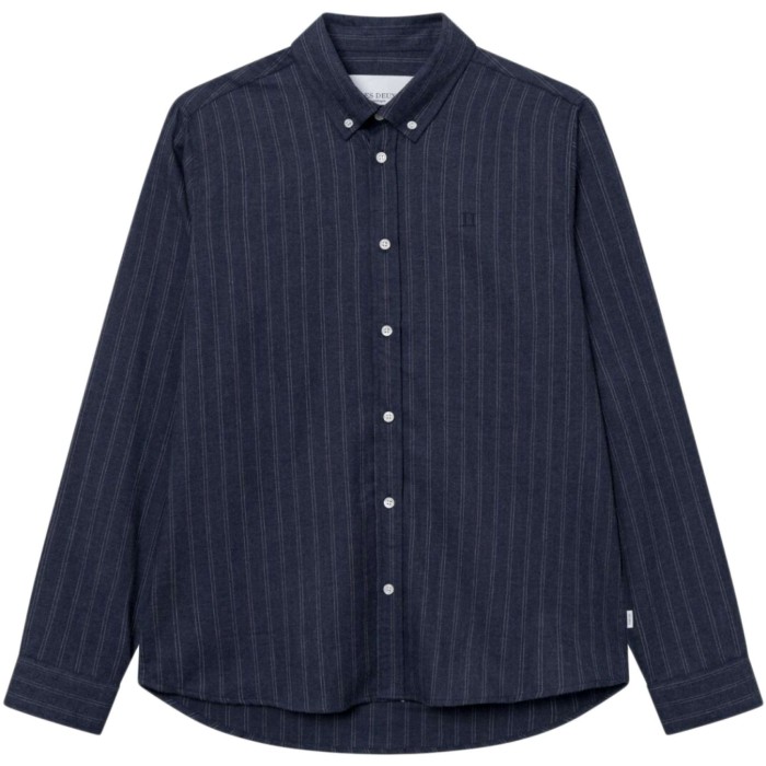 Desert reg. shirt stripe dark navy /ivory