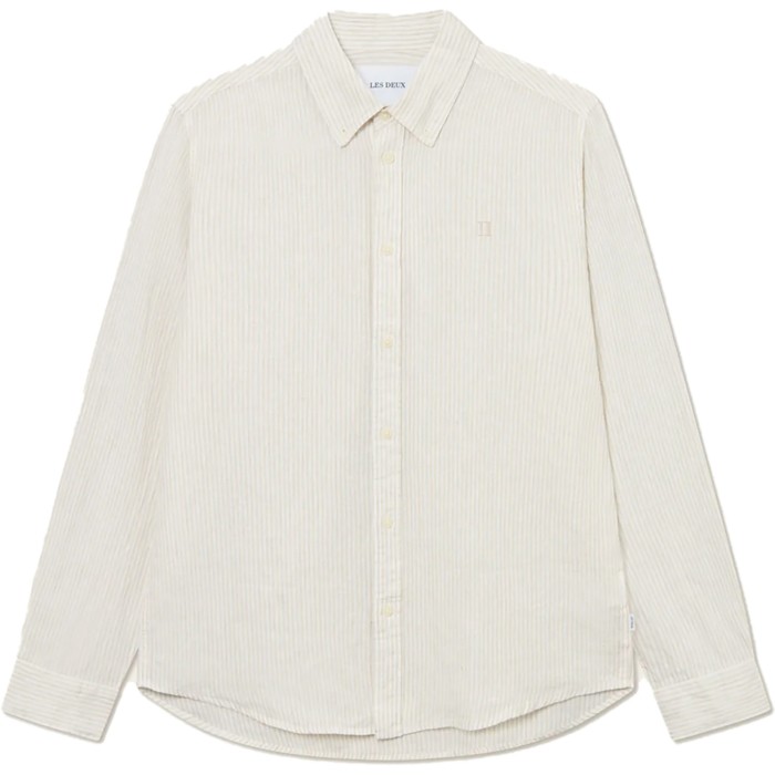 Kristian linen b.d. shirt light ivory walnut