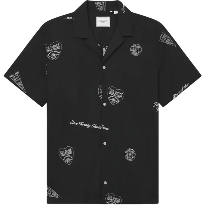 Hendrix AOE ss shirt black ivory