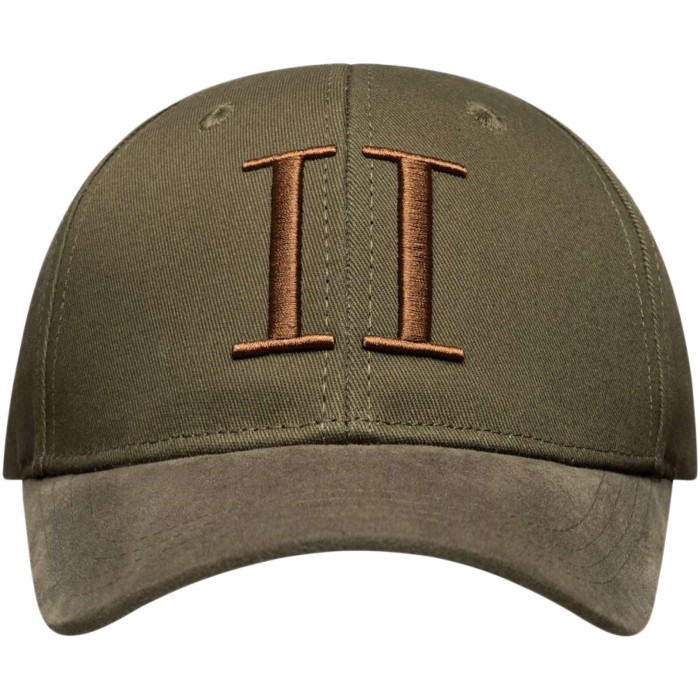 Baseball cap suéde Olive night