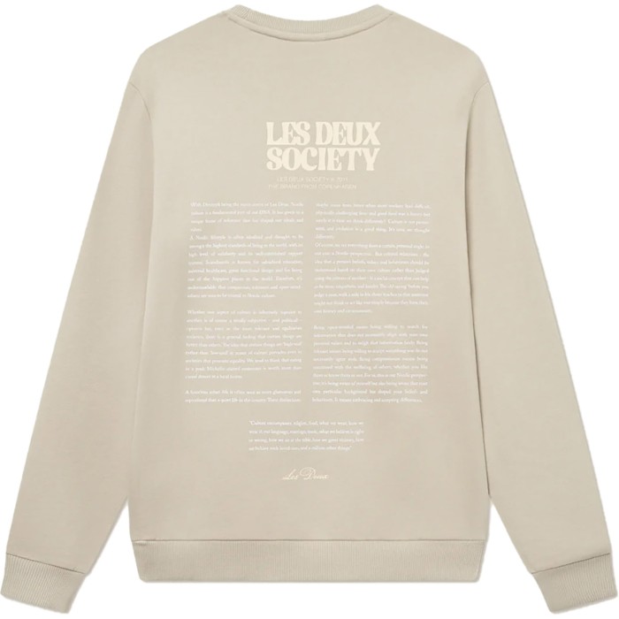 Society Sweatshirt Light Sand Summer Melon