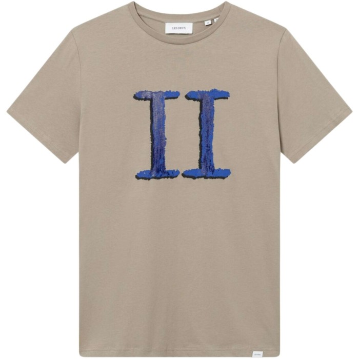 Hand Drawn Encore T-shirt desert taupe/blue