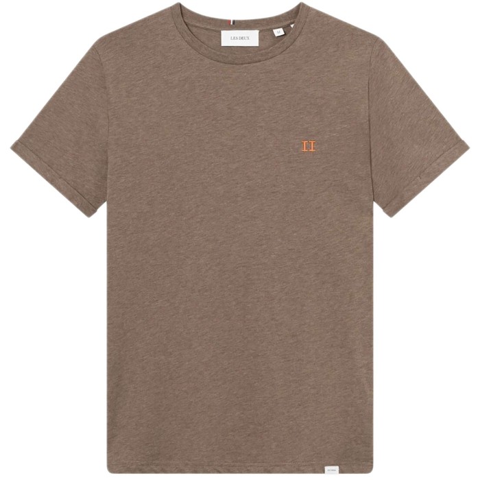 Norregaard T-shirt mountain grey melange-orange