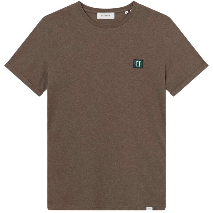 Piece T-shirt Mountain grey melange/Posy green