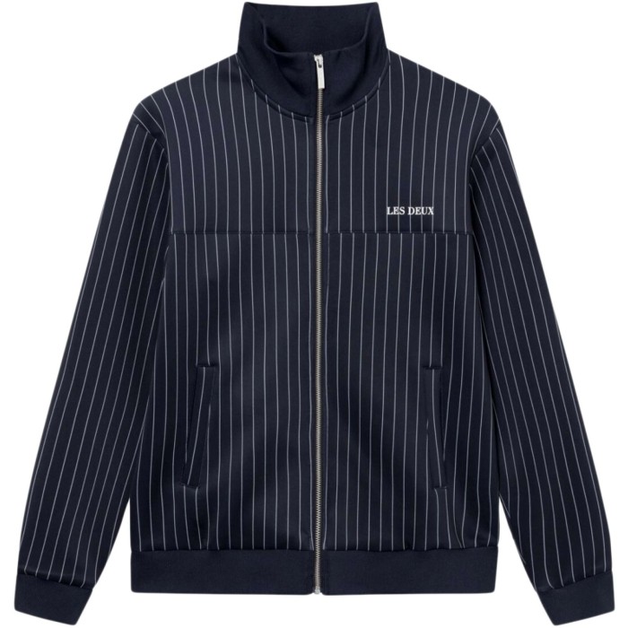 Ballier pinstripe track jacket dark navy/ivory