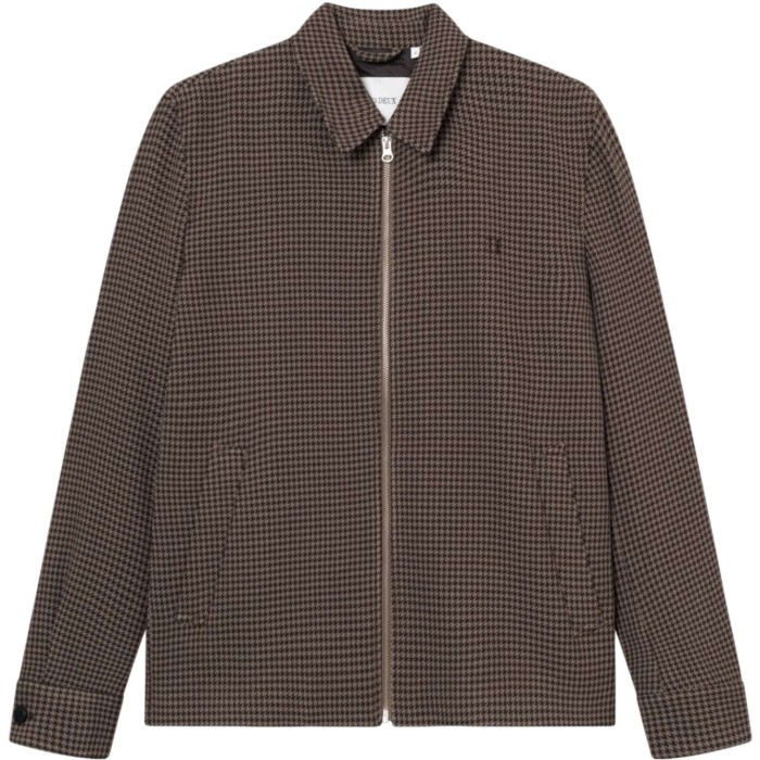 Como Coach Houndstooth Jacket mountain grey