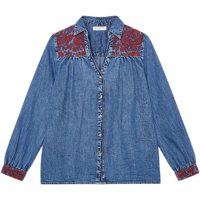 Blouse West denim phoebe blue moon