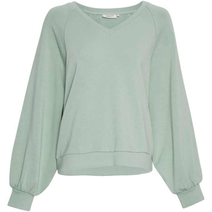 Mschnelina ima q raglan v sweatshirt green