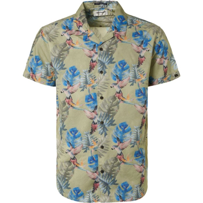 Shirt short sleeve allover printed smoke