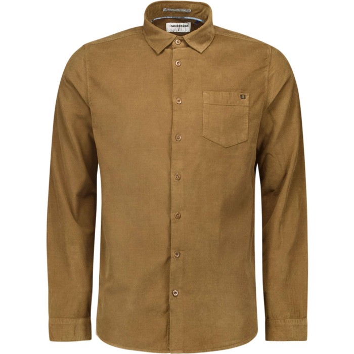 Shirt Corduroy Solid Khaki