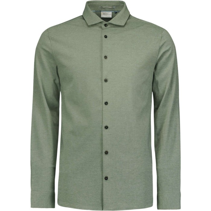 Shirt Jersey Melange Stretch Dark Green