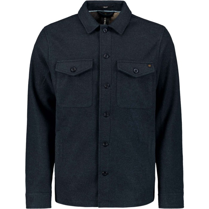 Overshirt Button Closure Melange Night