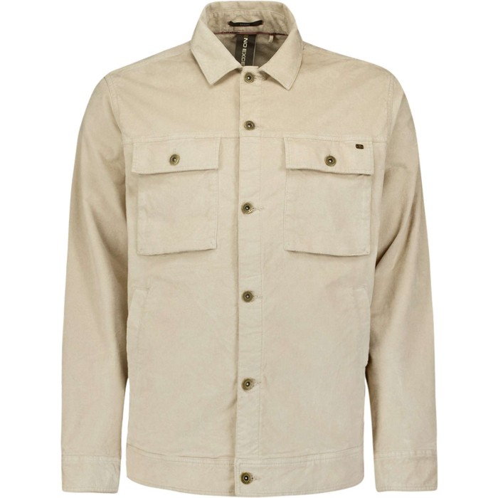 Overshirt Button Closure Fine Cordu Cement