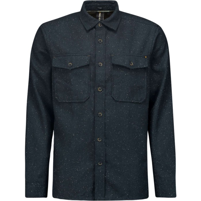 Overshirt Button Closure Melange Night