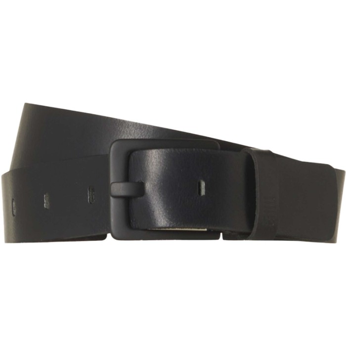 Belt Leather Buckle Black