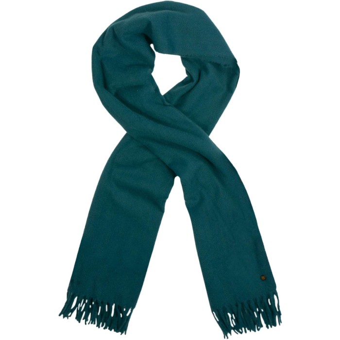 Scarf woven solid ocean