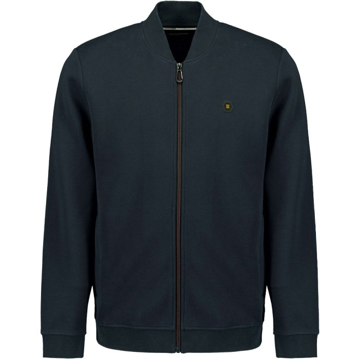 Sweater Full Zipper Pique Bomber Night