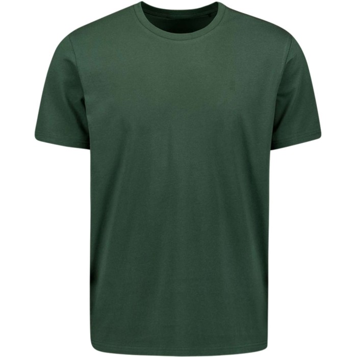 T-Shirt Crewneck Solid Basic Dark Green