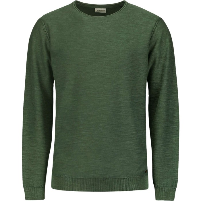 Pullover Crewneck Garment Dyed + St Dark Green