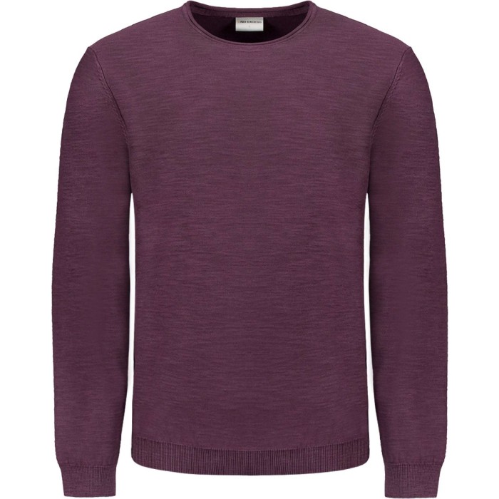 Pullover Crewneck Garment Dyed + St Aubergine